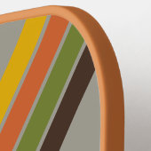 Sunset Clover Striped with Name ピックルボールラケット (左詳細)