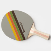 Sunset Clover Striped with Name 卓球ラケット (横)