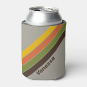 Sunset Clover Stripes with Name 缶クーラー (缶正面)