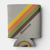 Sunset Clover Stripes with Name 缶クーラー (裏面)