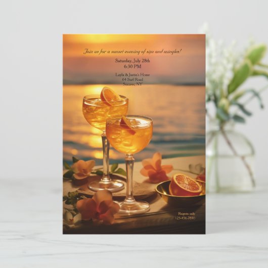 Sunset Cocktails Party 招待状 (スタンド正面)