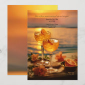 Sunset Cocktails Party 招待状 (正面/裏面)