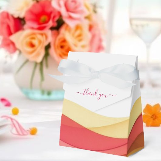 Sunset Color Waves Wedding Favor Boxes フェイバーボックス