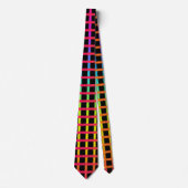 Sunset Colorful Lines Crazy Fun Tie ネクタイ (正面)