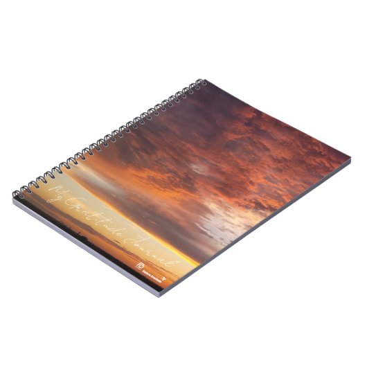Sunset Cover Gratitude Notebook ノートブック (左側)