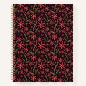 Sunset | Dancing Watercolor Daisies ノートブック (正面)