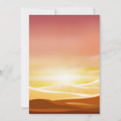 Sunset Desert Ramadan Iftar Dinner Invitation 招待状 (裏面)