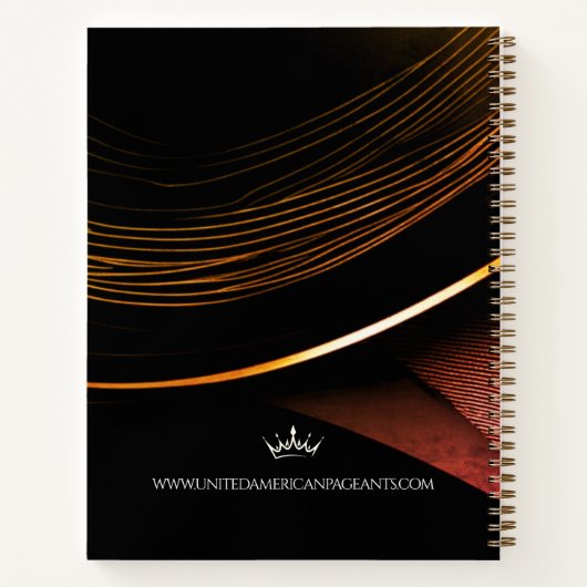 Sunset Dust Ultimate Pageant Checklist Notebook ノートブック (裏面)