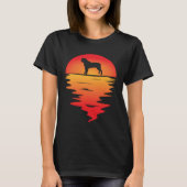 Sunset English Mastiff Tシャツ (正面)