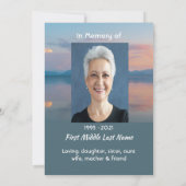 Sunset Evening Sky Dusk Celebration Life Service 招待状 (裏面)