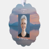 Sunset Evening Sky Dusk Memorial Pocket Keepsake オーナメントカード (左)