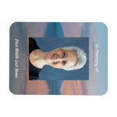 Sunset Evening Sky Dusk Memorial Pocket Keepsake マグネット (横)