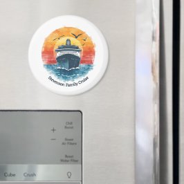 Sunset Family Name Vacation Cruise Ship Keepsake マグネット