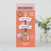 Sunset Festival Rock ’n’ Roll Wedding Ticket 招待状 (スタンド正面)