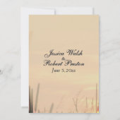 Sunset Field Wedding Invitation 招待状 (裏面)