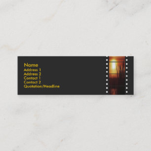 Sunset Filmstripプロファイルカード スキニー名刺