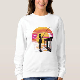 Sunset Fishing – Women’s Sweatshirt スウェットシャツ