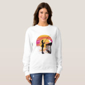 Sunset Fishing – Women’s Sweatshirt スウェットシャツ (正面フル)