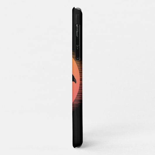 Sunset Flamingos Personalの名前 Case-Mate iPhoneケース (裏面/左)