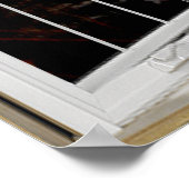 Sunset Flying Bird Fake Window Illusion ポスター (角)