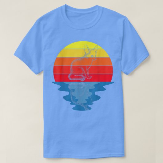 Sunset Foxes Fennec Fox T-Shirt Tシャツ (デザイン正面)