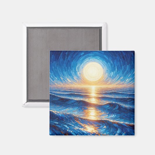Sunset Fridge Magnet マグネット (正面/裏面)