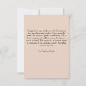 Sunset Funeral Memorial From Family Thank You Card サンキューカード (裏面)