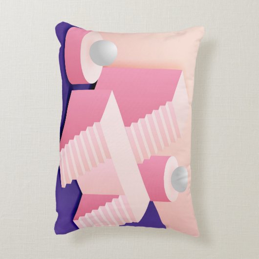 Sunset Fusion Throw Pillow アクセントクッション (裏面(縦))