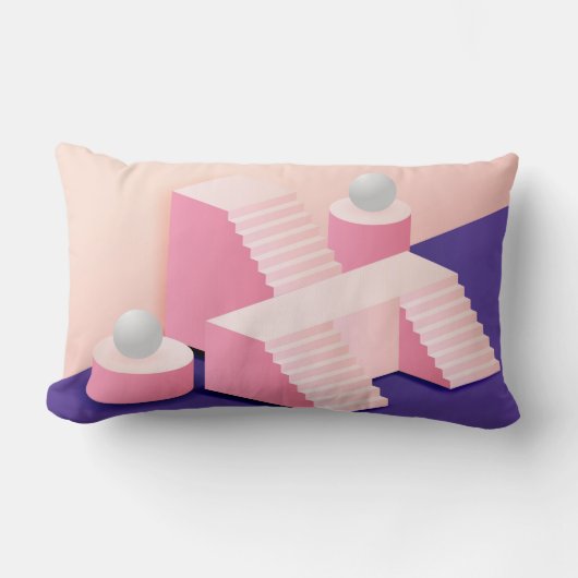 Sunset Fusion Throw Pillow ランバークッション (正面)
