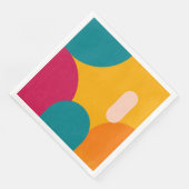 Sunset Geometry - Colorful Paper napkin (コーナー)
