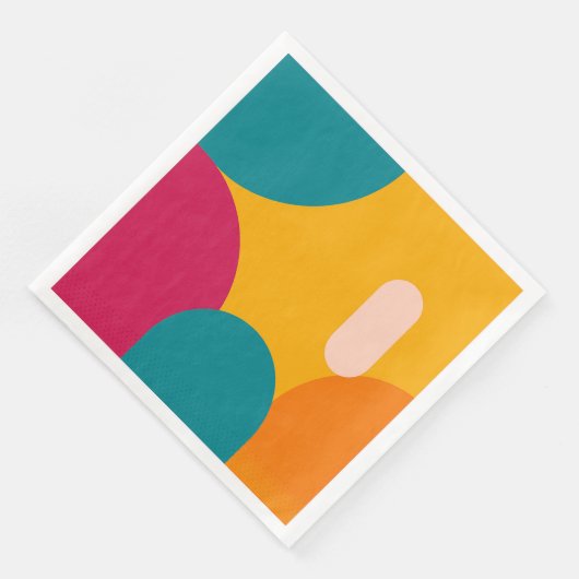 Sunset Geometry - Colorful Paper napkin  (コーナー)