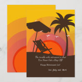 Sunset Glory Retirement Card 招待状 (正面/裏面)