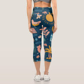 Sunset Glow High Waisted Capris Gift カプリレギンス (裏面)