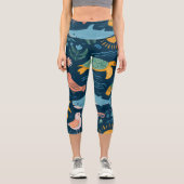 Sunset Glow High Waisted Capris Gift カプリレギンス (正面)