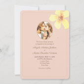 Sunset Glow QR Photo Wedding 招待状 (正面)