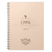 Sunset Glow Surfer Crew Van Life Journal ノートブック (正面)