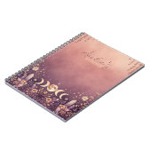 Sunset Gradient Celestial Moon Phase Notebook  ノートブック (左側)