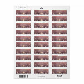 Sunset Gradient Celestial Moon Return Address ラベル (フルシート)