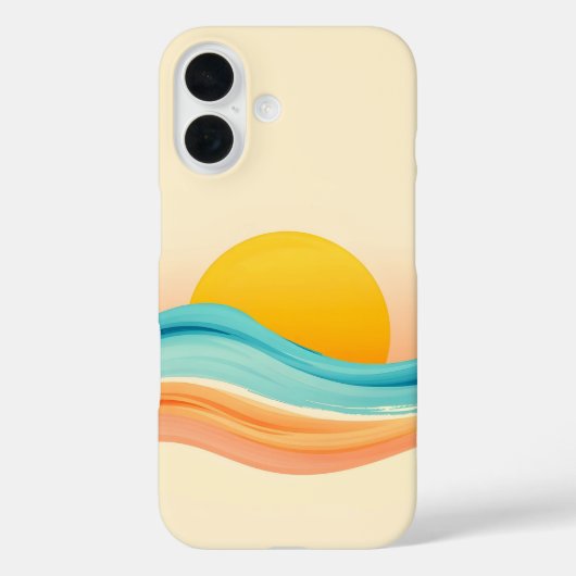 Sunset Harmony Wave Case-Mate iPhoneケース (裏面)