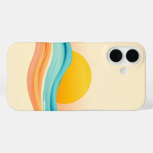 Sunset Harmony Wave Case-Mate iPhoneケース (裏面 (横))