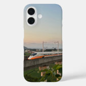 Sunset High-Speed Train: Modern Rail Landscape Case-Mate iPhoneケース (裏面)