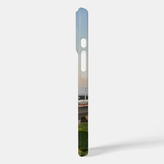 Sunset High-Speed Train: Modern Rail Landscape Case-Mate iPhoneケース (裏面 / 左)