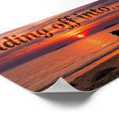 Sunset Horse Silhouette- Art Print ポスター (角)