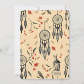 Sunset Hues Nomadic Boho サンキューカード (裏面)