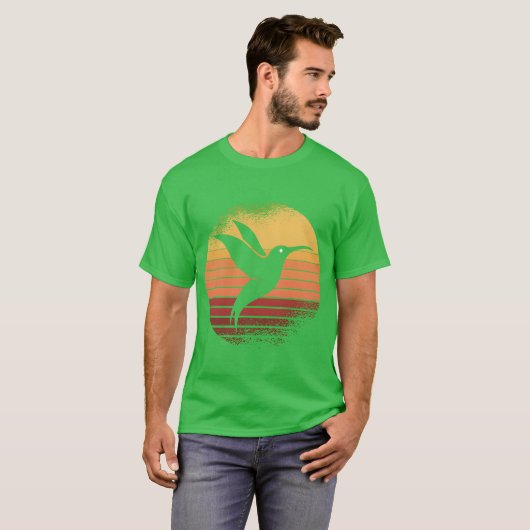 Sunset Hummingbird Hummingbirds Birds funny Tシャツ (正面フル)