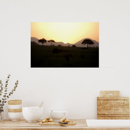 Sunset in Africa ポスター (キッチン)