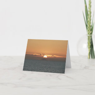 Sunset in Antigua I Seascape写真 カード
