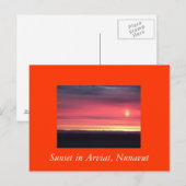 Sunset in Arviat, Nunavutポストカード ポストカード (正面/裏面)