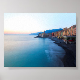 Sunset in Camogli ポスター