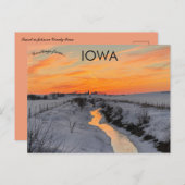 Sunset in Johnson County Iowa USA ポストカード (正面/裏面)
